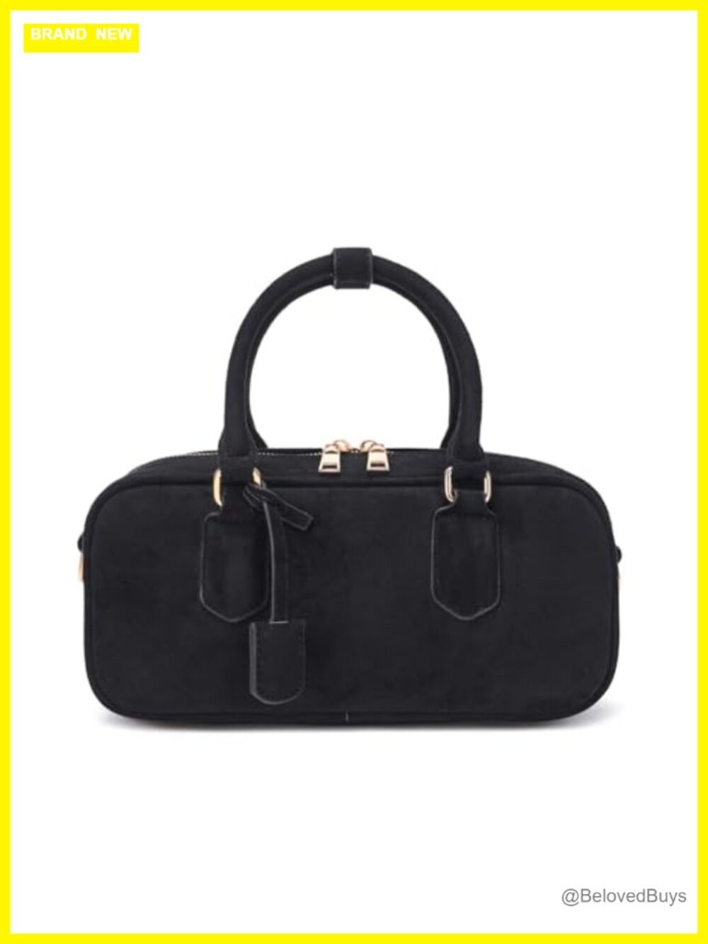 Faux Suede Crossbody Bag for Women, Autumn Winter Handbag, Small Designer